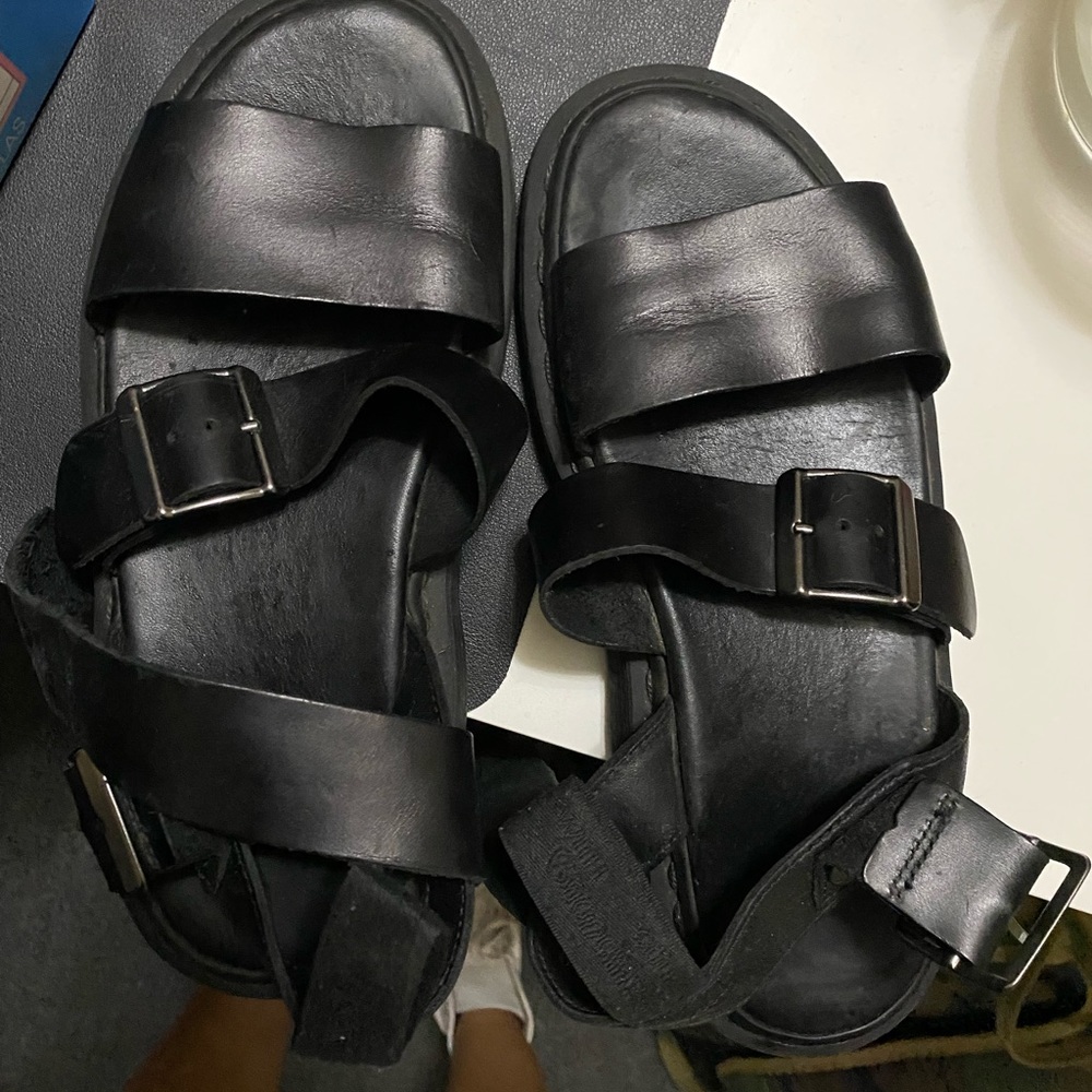 Dr martens gryphon brando leather gladiator sandals
